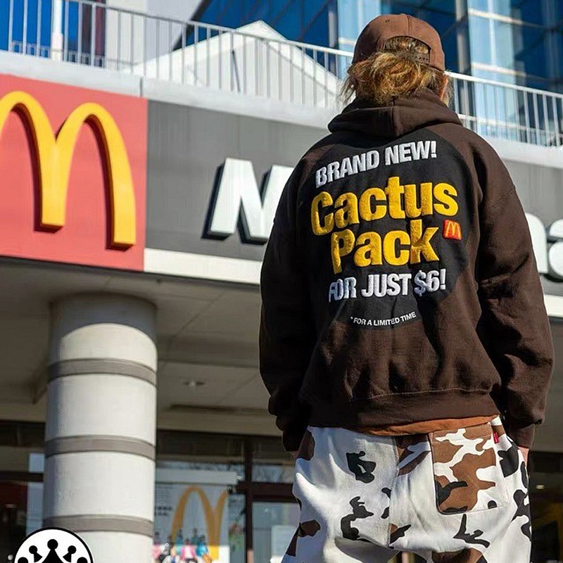 Travis Scott Novos Produtos Cactus Jack X Mcdonald'moletom Com