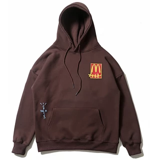 Travis Scott Novos Produtos Cactus Jack X Mcdonald'moletom Com Capuz Casais streetwear Moda [M-XXL]