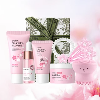 LAIKOU Sakura Conjunto Rejuvenescedor De Pele Brilhante , Caixa De Presente , Aumenta Até Mesmo Tom ,Anti-Envelhecimento em Oferta na Shopee