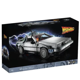 1872 peças compatíveis Lego 10300 de volta para o futuro máquina do tempo Deronin carro esportivo menino montado bloco d