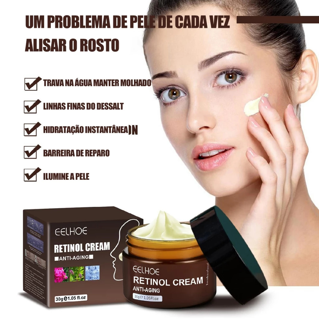 Creme Facial Antienvelhecimento De Retinol Sul-Coreano Para Redução De ...