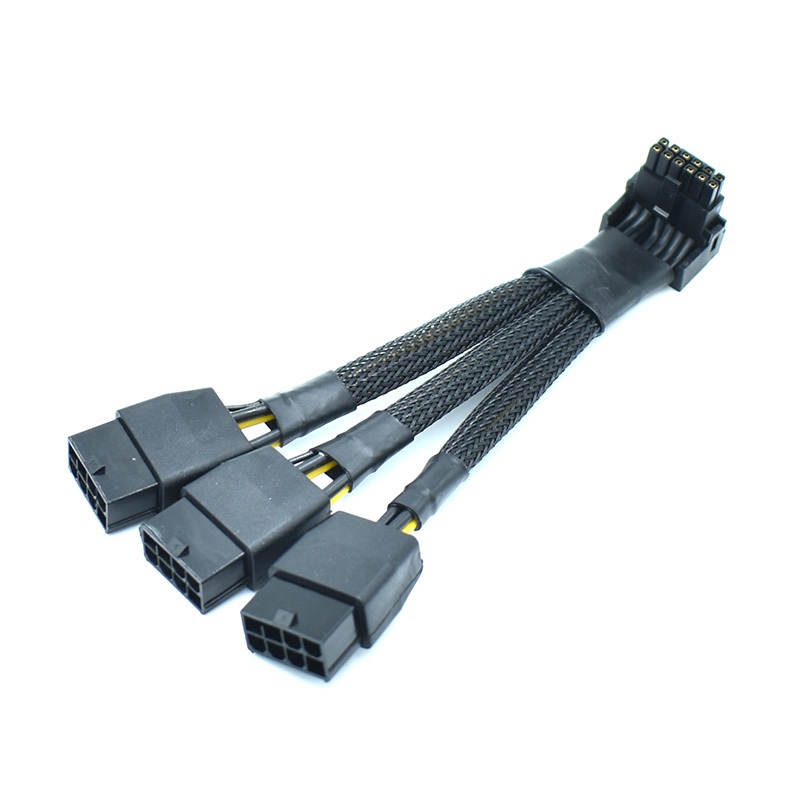 3x8Pin Pci-E to 16Pin(12+4) Pci-E 5.0 12Vhpwr Connector for GPU Power Cable