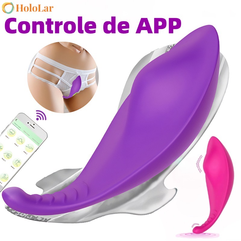 Vibrador Calcinha Bluetooth Controle no celular a Distância via App encaixe Perfeito com Calcinha