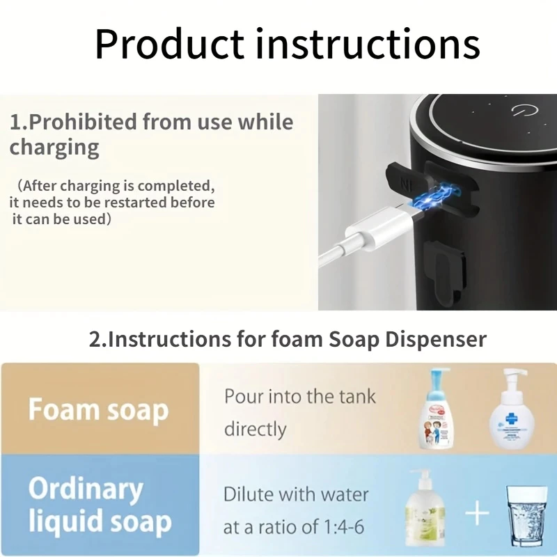 Espuma saindo automaticamente ao passar a mão