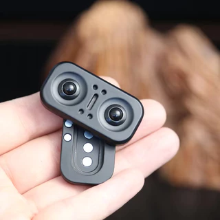 1 Peça Coruja push slider fidget Brinquedo Adulto De Metal Dedo Rotação Moedas Brinquedos De Descompressão edc Engrenage