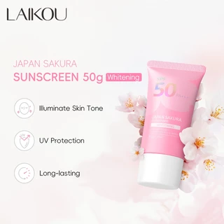 LAIKOU Japão Protetor Solar Sakura-Versão WATERY & WHITENING-SPF50 PA + Para Todos Os Tipos De Pele 50g Hidratação em Oferta na Shopee
