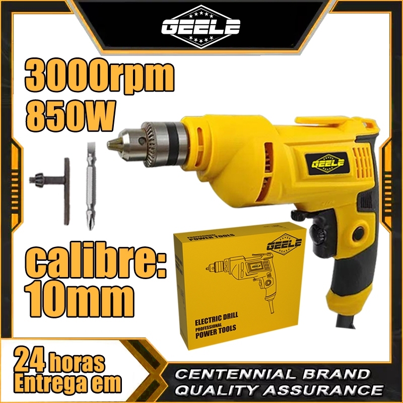 110V/220V Furadeira Parafusadeira De 850w 3000RPM Com Acessórios GEELE