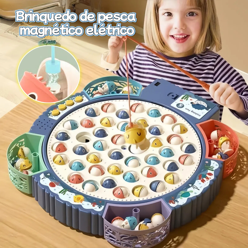 MEDOOSI kit Pesca Jogos infantil de Pescaria eletrico Magnético ...