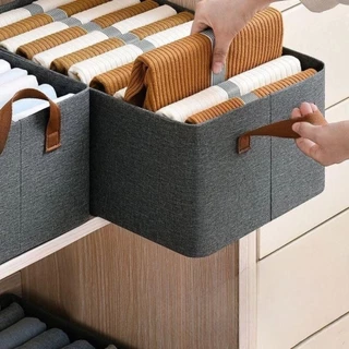 Kit 5 Organizadores com Divisórias｜Armazenamento de Calcinhas, Sutiãs e Calças – Prático e Dobrável em Oferta na Shopee