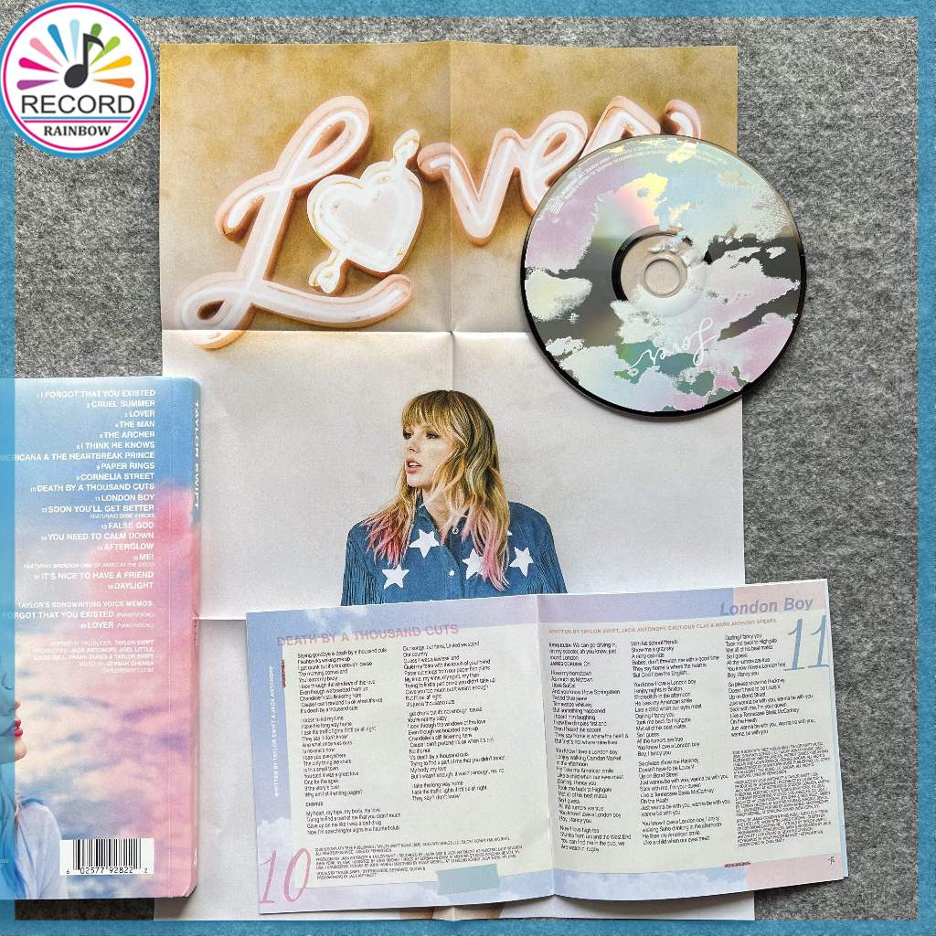 Taylor Swift Lover Deluxe CD diario Album Version 1- 4 Paper Box