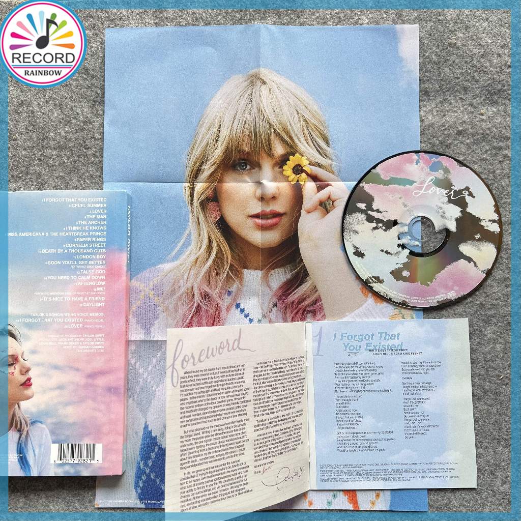Taylor Swift Lover Deluxe CD diario Album Version 1- 4 Paper Box