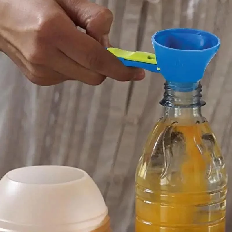 Funil De Colher Medidora De Proteína Em Pó , 2 Peças , Com Alça Mais Longa , Para Garrafa De Água , Essencial Deslizante