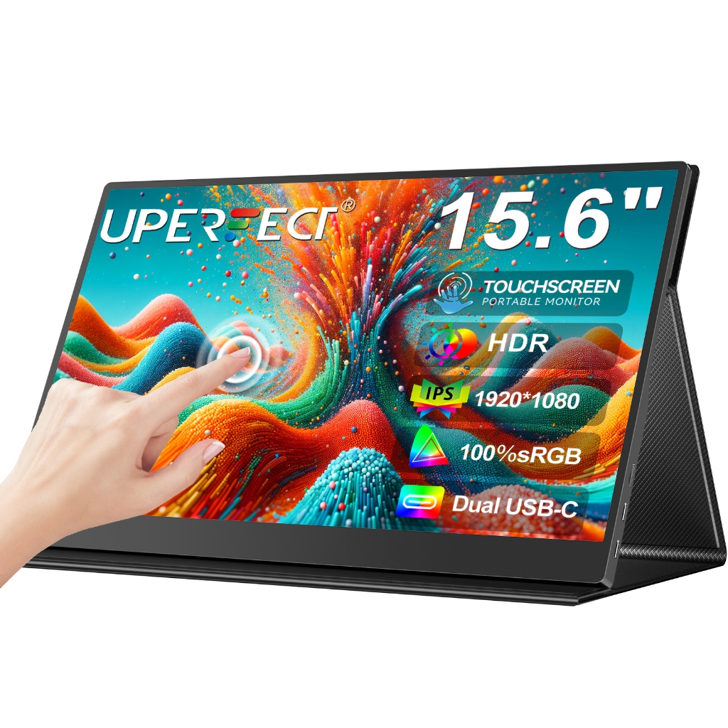 Enviar do Brasil】UPERFECT Portable Monitor Portátil 4K 15.6 inch