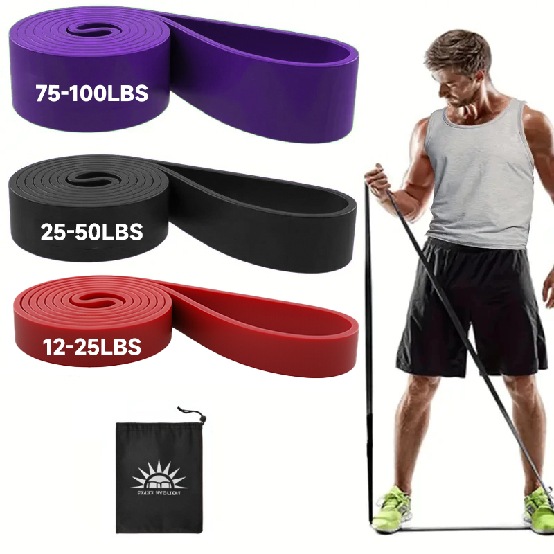 Kit 3 Elástico Super Band Borracha Crossfit Extra Forte