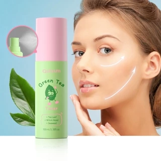 QUIYUM Toner De Chá Verde Refrescante Controle De Óleo 100ml Ácido Hialurônico Hidratação Profunda Para Todos Os Tipos D em Oferta na Shopee