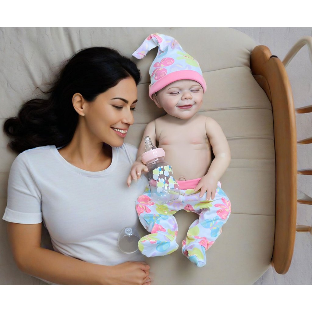 Boneca Reborn Rosa, bebê reborn menina, vestido rosa, realista TADASHOPE