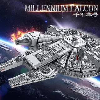 2500 pçs compatível Lego Star Wars Millennium Falcon montagem difícil bloco de construção brinquedo menino modelo presen