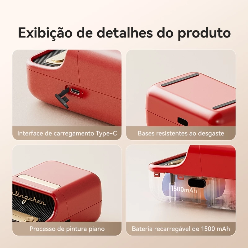 Niimbot B21/B1/B21Pro Impressora Portátil de Etiquetas Bluetooth Térmica Criadora de Etiquetas Adesivas Sem Tinta — foto 3 de 3
