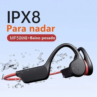 X7 32G Fones De Ouvido De Condução Óssea Bluetooth Sem Fio IPX8 À Prova Dwaterproof Água MP3 Player Para Natação em Oferta na Shopee