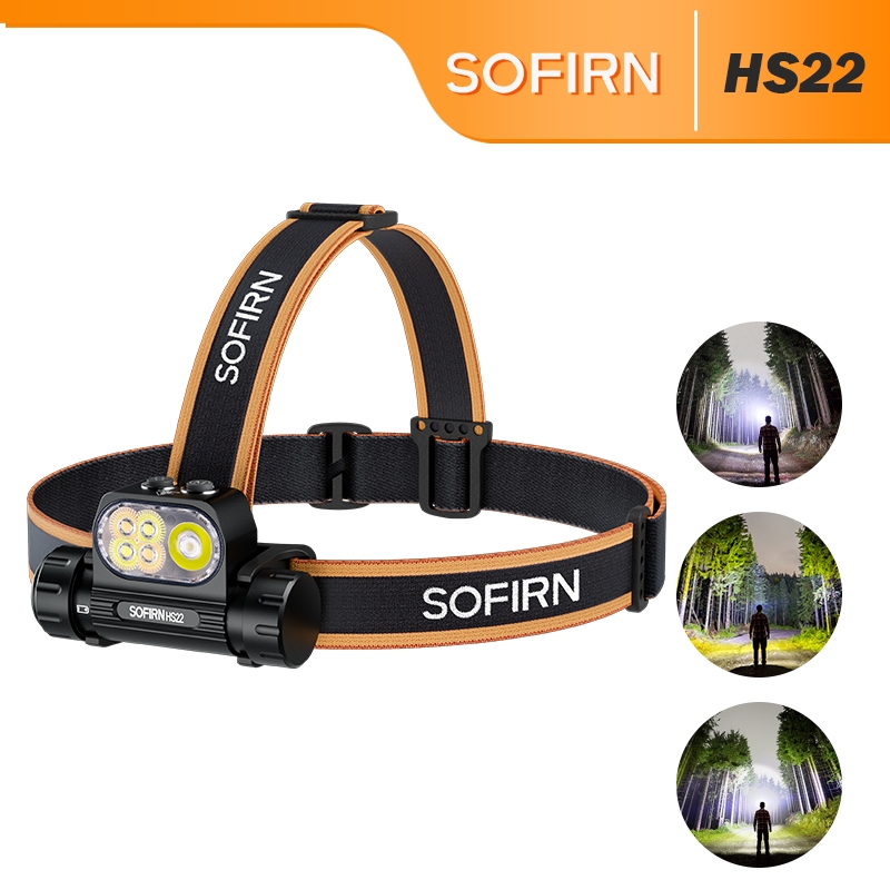 optic LED ライト Farol LED SOFIRN HS22 2500L-Recarregável USB-C , IPX8 À Prova D