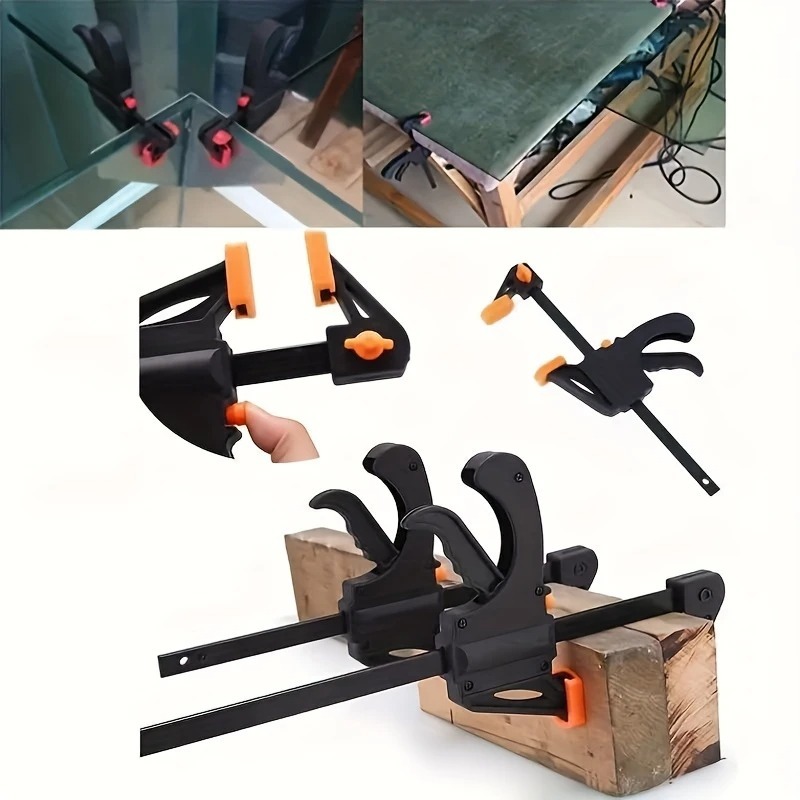 Kit Grampo Sargento Aperto Rápido Universal 19.5cm Abertura Máxima 10cm