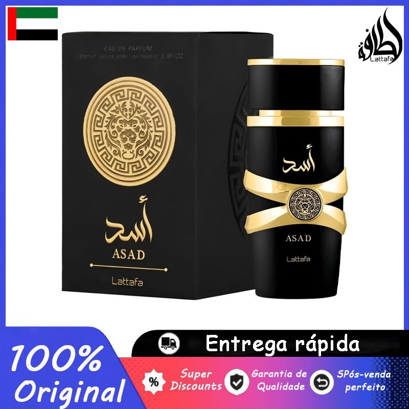 [Original] Lattafa Asad Eau de Parfum Perfume Masculino 100ml
