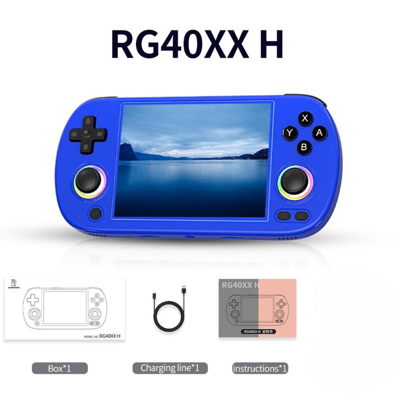 ANBERNIC RG40XX H Console De Jogo Portátil 4.0 Polegadas Suporte