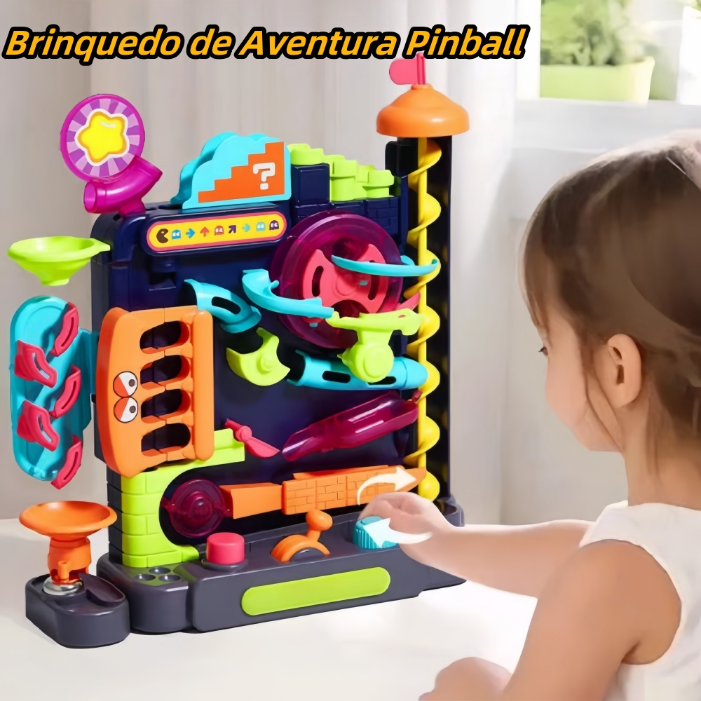 Brinquedo Educativo de Pista de Bolinhas com Desafios - Presente para ...