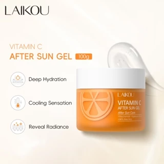 LAIKOU Vitamina C Gel Pós-Sol 100g Com VC Para Refinar A Textura Da Pele Ácido Hialurônico Hidratação Profunda Adequado em Oferta na Shopee