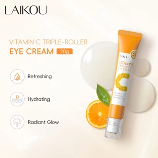 LAIKOU Vitamina C Creme Para Os Olhos De Rolo Triplo Firmador Hidratante 20g Equilíbrio Tom Da Pele Não Oleoso em Oferta na Shopee