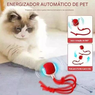 Brinquedos Inteligentes Para Gatos Bola De Rolamento Automática Cauda Falsa Recarregável Elétrico