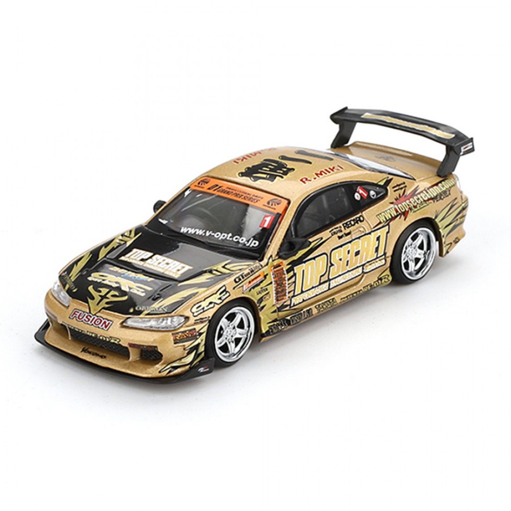 Mini GT MGT00714-BL 714 1/64 Nissan Silvia S15 Embalagem Blister