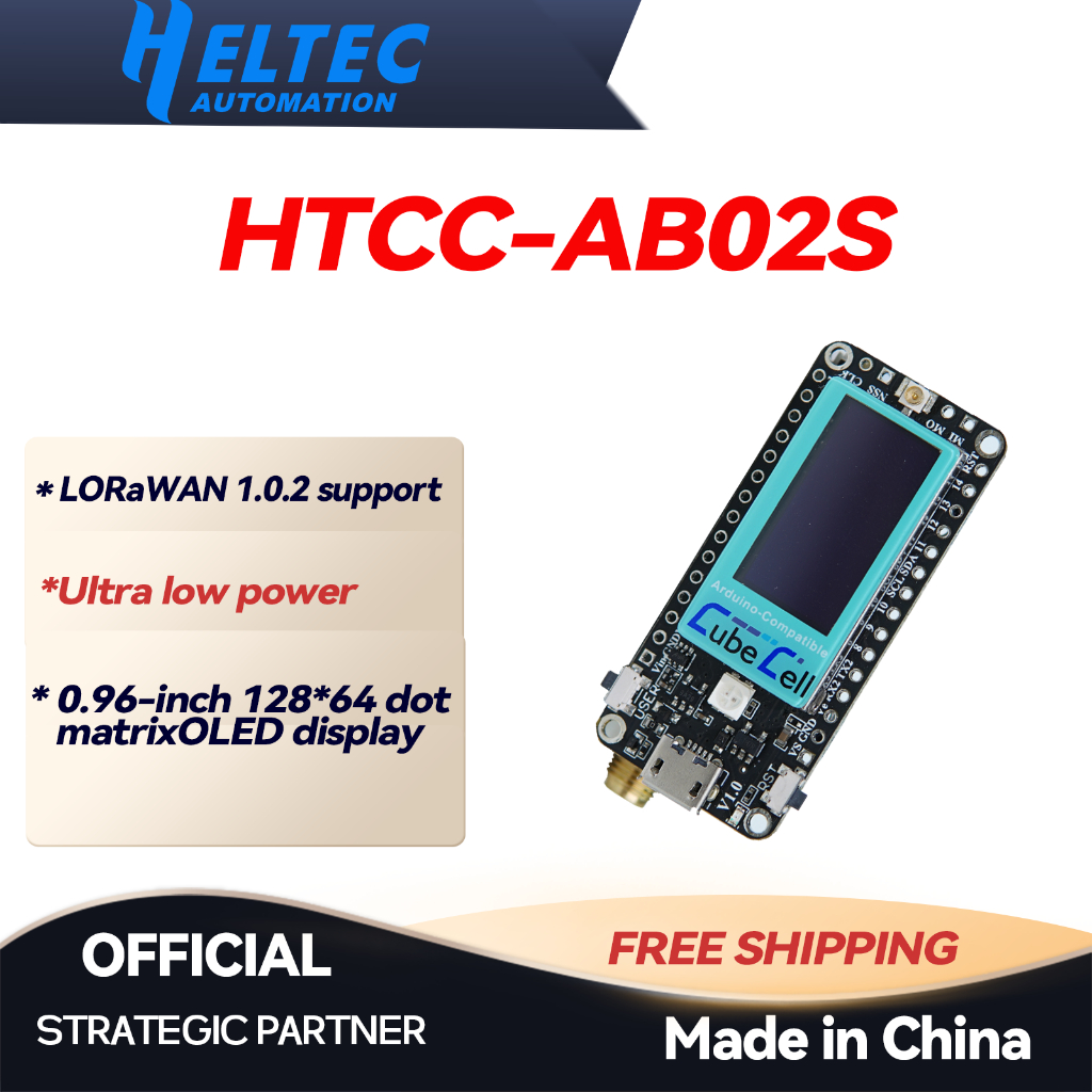 Heltec HTCC-AB02S Dev-Board Baseado Em ASR605x LoRaWAN 1.0.2 Suporta ...