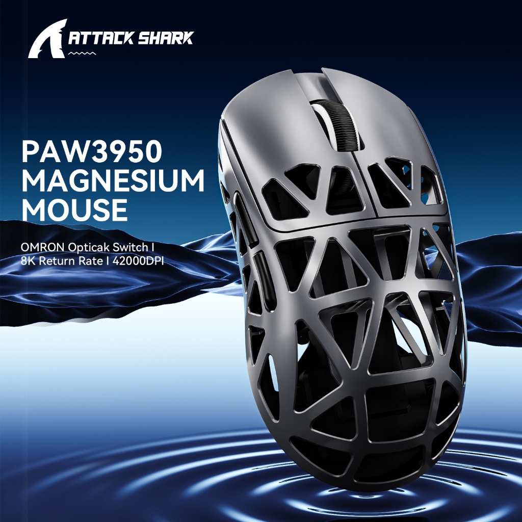 Mouse Para Jogos De Magnésio Attack Shark R2/R5-8K-Polling De 8000 Hz ...