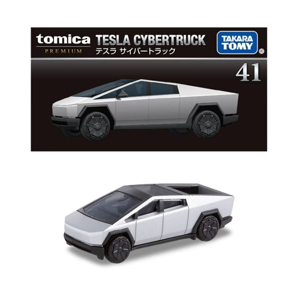 Carro Fundido Takara Tomy Tomica Premium No . 41-Tesla Cybertruck