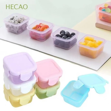 Kit c/ 8 Potinhos para armazenar Papinha Comida de criança bebê com tampa hermetica 60ml