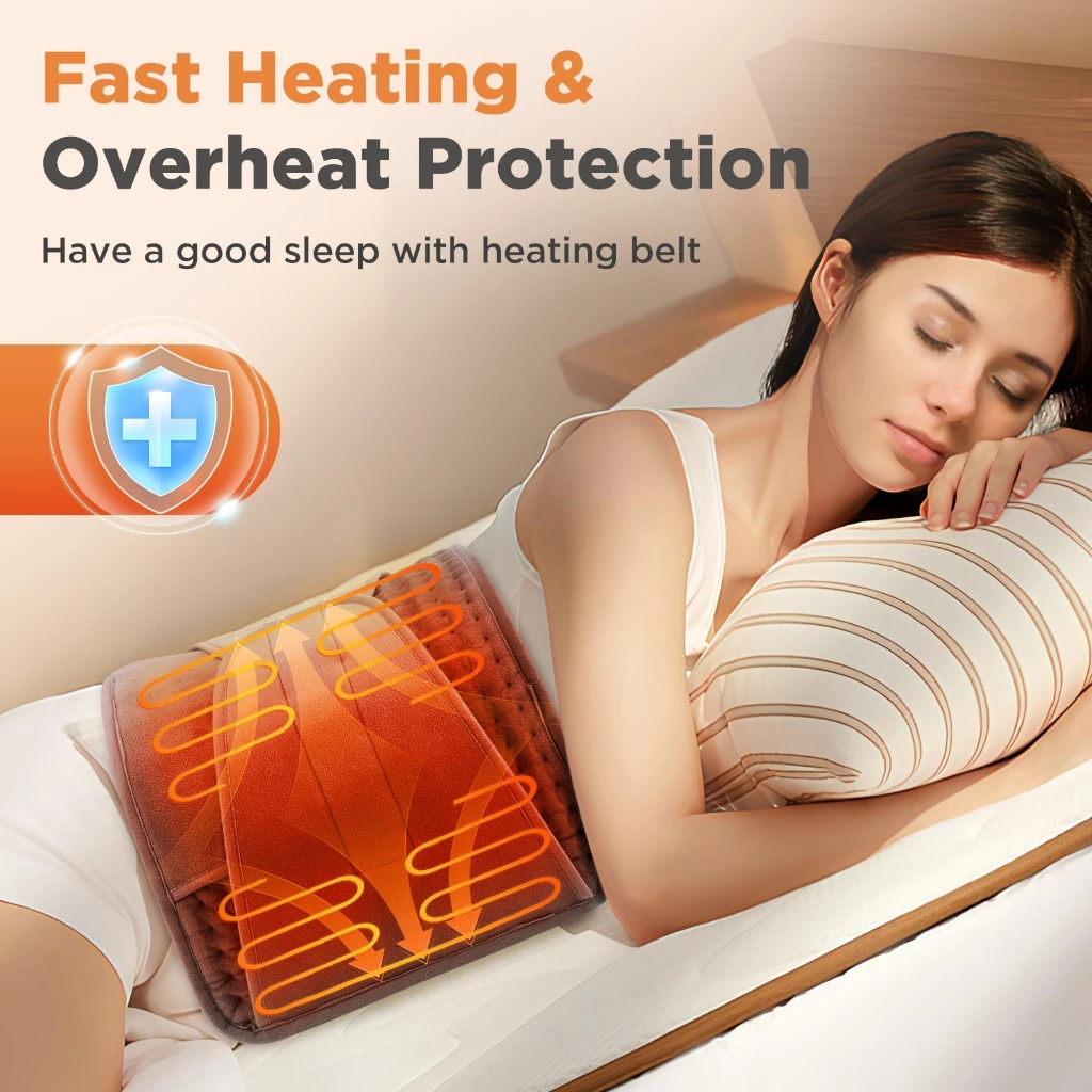 Almofada De Aquecimento Para Abdômen Inferior Das Costas Com Poket , Desligamento Automático 0.5H/1H/1.5H/2H , 38 ° C-60
