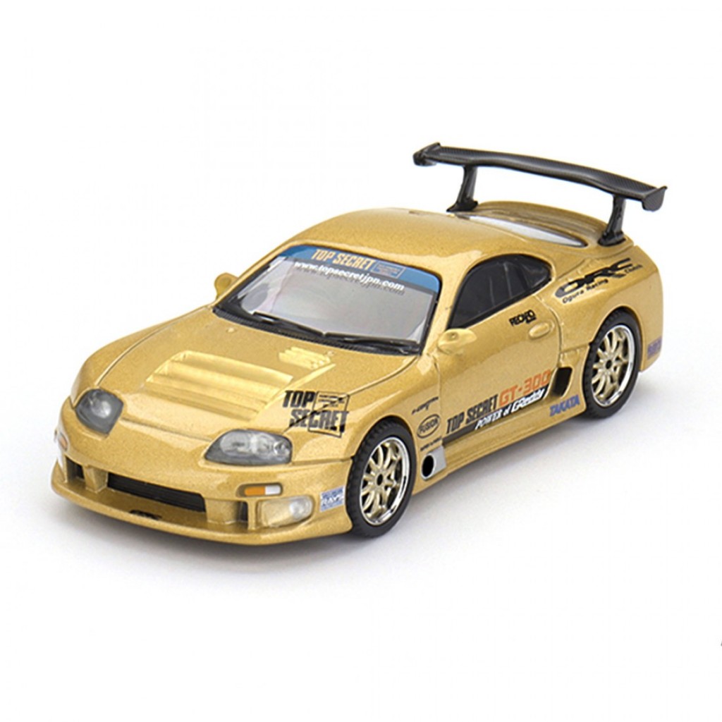 Mini GT MGT00961-R 961 1/64 Toyota Supra A80 Top Secret-300 Gold