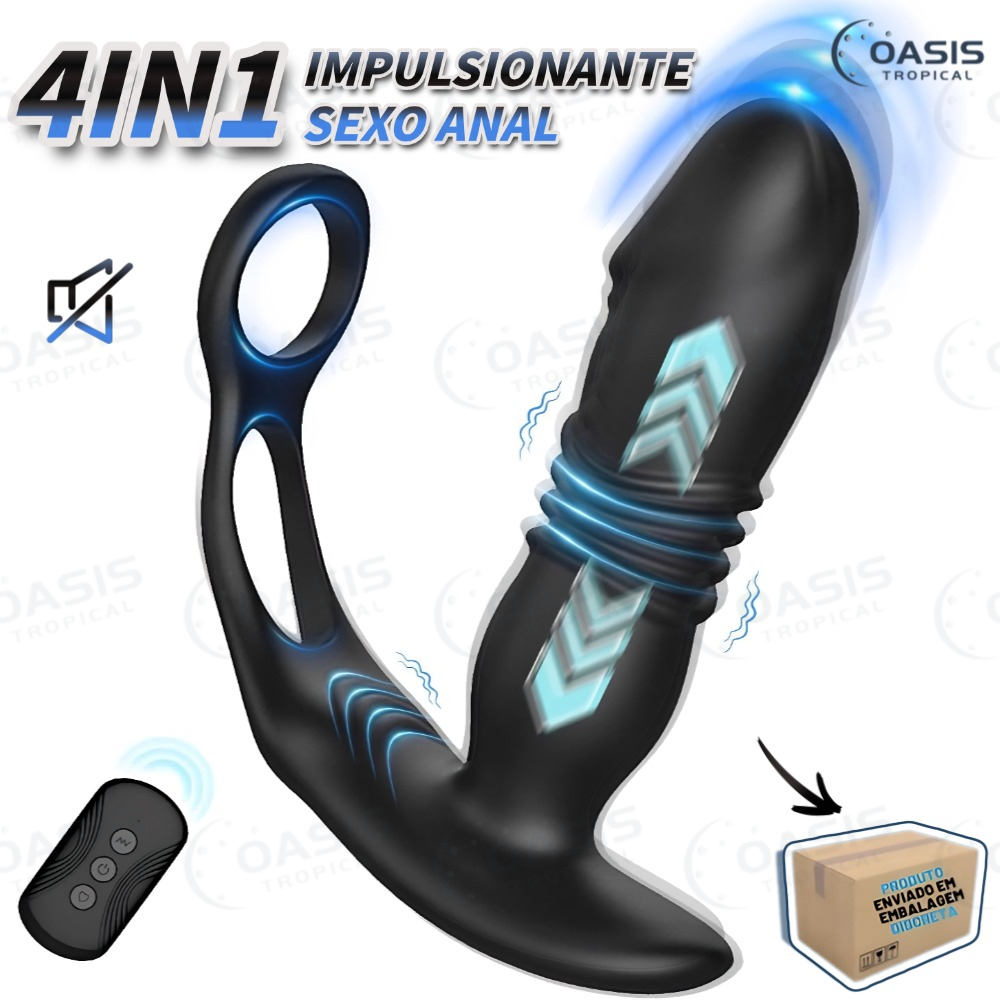 Vibrador Anal Telescópico De Massagem Da Próstata Plug Do Pênis Ejaculação Anel De Sex Toys