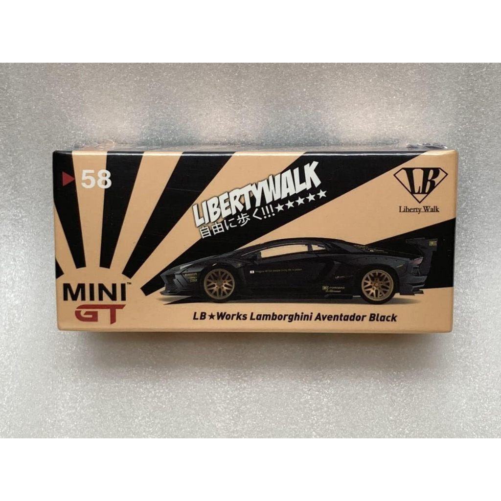 MINI GT 1/64 MGT00058-R 58 Lamborghini LB Funciona Aventador LBWK