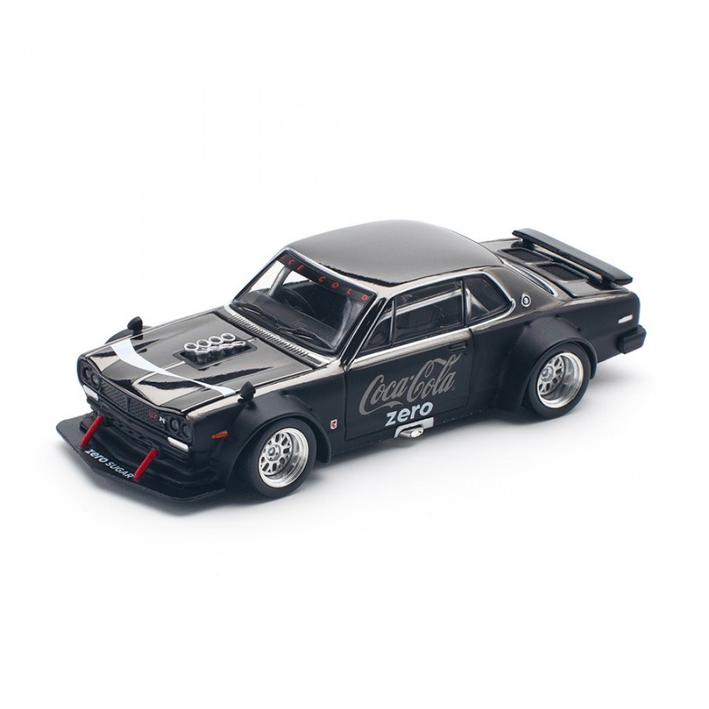 ミニカー milkcocoa Poprace PR640144 1/64 Nissan Skyline GT-R V8 Drift Hakosuka COCA