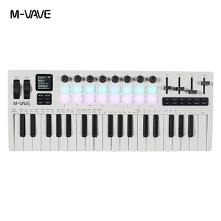 M-vave SMK-37 PRO Teclado MIDI Sensível À Velocidade De 37 Teclas Com Alcance De Três Onças E Sistema FM DX-7 Integrado