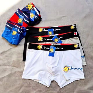 Cueca boxer Masculina Algodão Respirável Confortável Moda Macia
