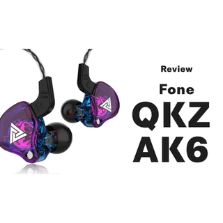 QKZ AK6 fone de ouvido com fio e microfone cobre driver fone de ouvido esportivo hifi baixo estéreo no ouvido em Oferta na Shopee