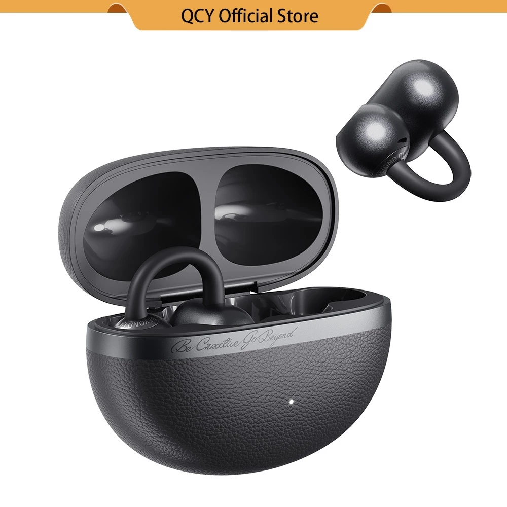 QCY Crossky C50 Clip-On Fones De Ouvido Sem Fio Aberto Bluetooth 6.0 Graves Potentes 35 Horas