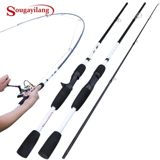 Sougayilang 1.8M/6 Pés Vara De Pesca Giratória/Fundição M Power Carbon Para Em Água Doce