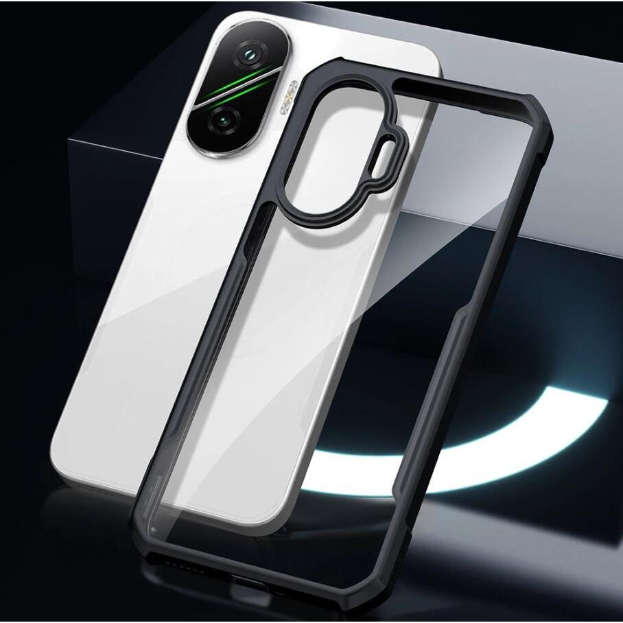 Xiaomi POCO F7 5G 2025 POCOF7 F 7 Acrílico Traseiro Transparente Invólucro PC TPU Soft Caso À Prova De Choque Pára-Choqu