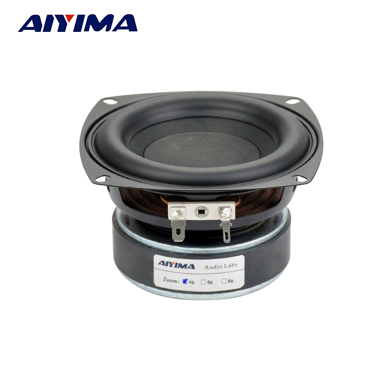 AIYIMA 1 Pçs 4 Polegada 4/8 Ohm 100W Subwoofer Unidade De Alto-Falante ...