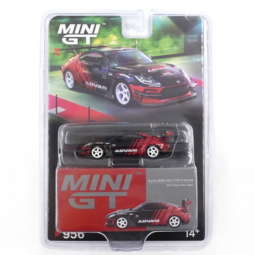 Mini GT MGT00956 956 1/64 Toyota GR86 HKS Tipo R ADVAN 2022 Tóquio