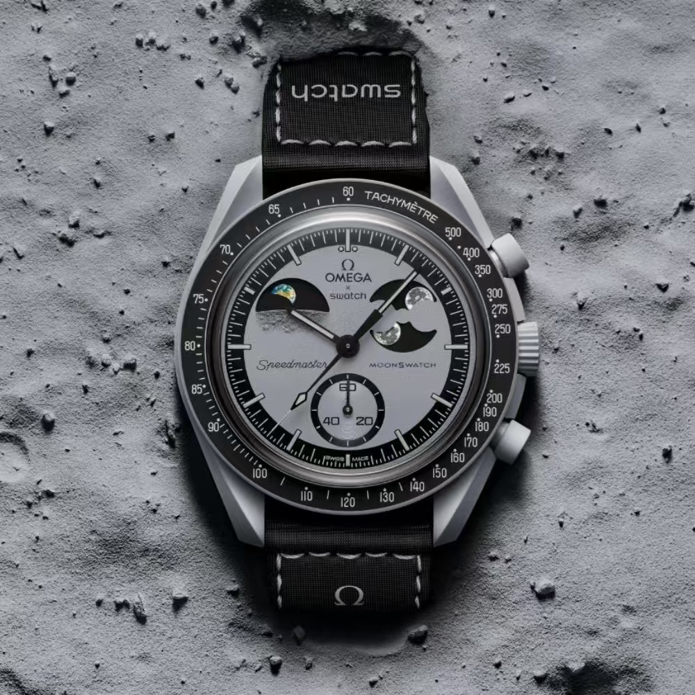 OMEGAS Speedmaster Swatch Masculino Função Completa Relógio De Quartzo ...